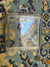 Load image into Gallery viewer, Vintage Pressed Glass Serving Dish – Square Clear Glass Tray with Ornate Handles