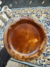 Load image into Gallery viewer, Antique Brown Glazed Stoneware Preserve Jar – Cylindrical Crock with Rolled Rim