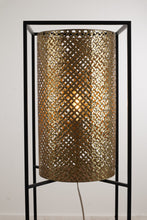 Load image into Gallery viewer, 60'' Antique Gold Column Floor Lamp