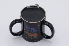 Load image into Gallery viewer, Funny Triple Handle Coffee Mug – You’re 60… Get A Grip! – Gag Gift for 60th Birthday