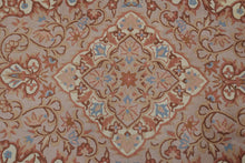 Load image into Gallery viewer, Handmade Chinese Wool Area Rug – 64" x 37" – Floral Medallion Pattern, Soft Pastel Tones, Pure Wool