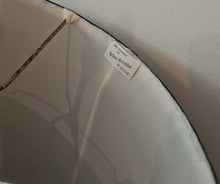 Load image into Gallery viewer, Brass & Black Column Floor Lamp with Drum Shade – Classic Mid-Century Elegance