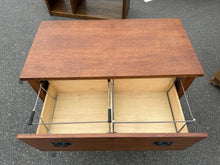 Load image into Gallery viewer, Mission Style Two-Drawer Oak File Cabinet