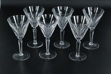 Load image into Gallery viewer, Set of 6 Waterford Crystal Sheila Claret White Wine Glasses – Stamped – 6.5” Tall