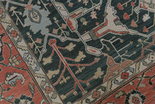 Load image into Gallery viewer, Pakistani Peshawar Hand Knotted Wool Rug Green Coral 71 x 106