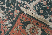 Load image into Gallery viewer, Pakistani Peshawar Hand Knotted Wool Rug Green Coral 71 x 106