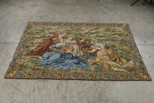 Load image into Gallery viewer, Tapestries Ltd Medieval Ladies in a Field Woven Wall Tapestry 76 x 53