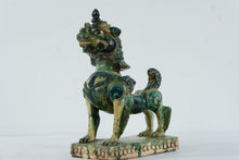 Load image into Gallery viewer, Seven Moons Studios Foo Dog Guardian Sculpture – 1956 Glazed Stoneware Chinese Lion, 13” Tall