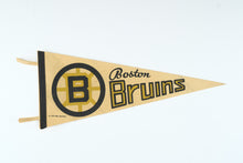 Load image into Gallery viewer, Vintage 1970 Boston Bruins NHL Felt Pennant Original Hockey Logo 30 Inch