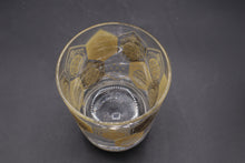 Load image into Gallery viewer, Vintage Cera Glass CGP27 Gold Geometric Old Fashioned Glasses Set of 7