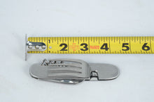 Load image into Gallery viewer, 7-in-1 Camping Tool – Stainless Steel Folding Survival Utensil Set with Knife, Fork, Spoon, Corkscrew & More – Hiking, Hunting, Outdoor Gear