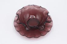 Load image into Gallery viewer, 1960s Indiana Glass Italian Colony Waffle Ruffled Dessert Bowls Set of 4