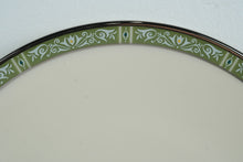 Load image into Gallery viewer, Lenox Adrienne Luncheon Plates, Green Scroll Border, Set of 8 (8")