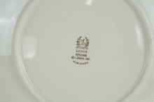 Load image into Gallery viewer, Lenox Adrienne Luncheon Plates, Green Scroll Border, Set of 8 (8")