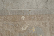 Load image into Gallery viewer, Pakistani Haji Jalili Hand Knotted Wool Rug 8 x 11 Neutral Blue