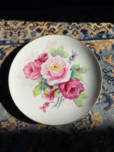 Load image into Gallery viewer, Vintage Hand Painted Japan Porcelain Plate – Pink & Red Roses Floral Art