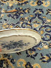 Load image into Gallery viewer, Wynrose Collection Blue Floral Plate – Hand Decorated in USA, 7” Embossed Edge Plate