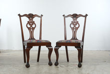 Load image into Gallery viewer, Set of 8 Mahogany Chippendale Dining Chairs with Ball and Claw Feet