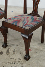 Load image into Gallery viewer, Set of 8 Mahogany Chippendale Dining Chairs with Ball and Claw Feet