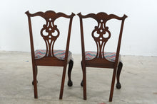 Load image into Gallery viewer, Set of 8 Mahogany Chippendale Dining Chairs with Ball and Claw Feet