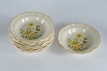 Load image into Gallery viewer, Mikasa Garden Club Fresh Floral Soup Bowls Set of 8 Vintage Japan New Old Stock