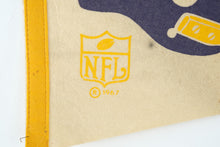 Load image into Gallery viewer, Vintage Minnesota Vikings NFL Felt Pennant 1967 Helmet Logo 30 Inch