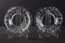 Load image into Gallery viewer, Pair of Vintage Cambridge Rose Point Clear 8" Salad Plates