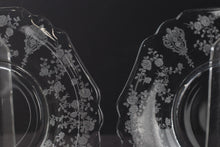 Load image into Gallery viewer, Pair of Vintage Cambridge Rose Point Clear 8" Salad Plates