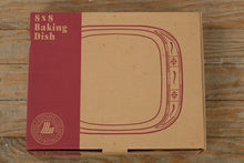 Load image into Gallery viewer, Longaberger Woven Traditions Classic Blue 8x8 Baking Dish – 1998 Stoneware – Original Box