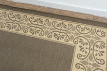 Load image into Gallery viewer, Capel Solaria Border Area Rug – Cocoa & Natural Tones, 9'3" × 12'9"