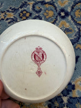 Load image into Gallery viewer, Antique Doulton “Warwick” Transferware Plate – Red Aesthetic Movement Pattern, Registered 1879 (6”)