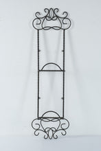 Load image into Gallery viewer, Black Metal Scrollwork Wall Decor Vertical Wrought Iron Style 32 Inch