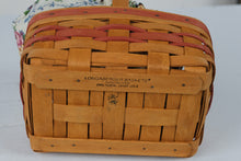 Load image into Gallery viewer, 1994 Longaberger Mothers Day Basket Combo Vintage Floral Liner and Protector