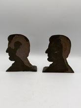 Load image into Gallery viewer, Abraham Lincoln Cast Metal Bookends Pair Bronze Tone Presidential Library Decor