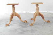 Load image into Gallery viewer, Pair of Acanthus Carved Table Pedestal Bases with Claw Feet