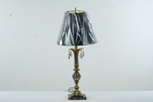 Load image into Gallery viewer, Golden Acanthus Table Lamp with Center Gem