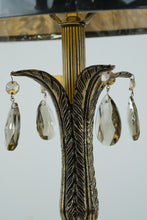 Load image into Gallery viewer, Golden Acanthus Table Lamp with Center Gem