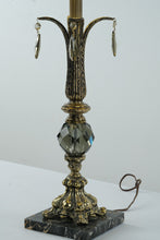 Load image into Gallery viewer, Golden Acanthus Table Lamp with Center Gem