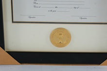Load image into Gallery viewer, New 12 x 12 Black Certificate Achievement Frame Gold Medal Display