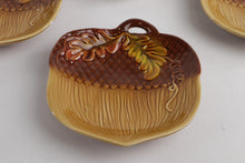 Load image into Gallery viewer, Set of 4 Acorn Trinket / Candy Plates