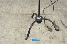 Load image into Gallery viewer, Wrought Iron Floor Lamp Black Scroll Arm Tripod Base Geometric Shade 58 Inch
