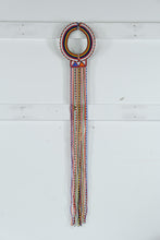 Load image into Gallery viewer, Maasai Beaded Collar Necklace Wall Hanging African Tribal Beadwork 44 Inch