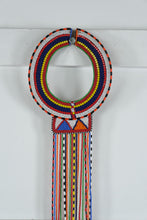 Load image into Gallery viewer, Maasai Beaded Collar Necklace Wall Hanging African Tribal Beadwork 44 Inch