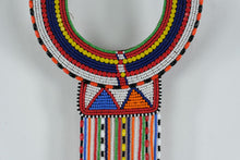 Load image into Gallery viewer, Maasai Beaded Collar Necklace Wall Hanging African Tribal Beadwork 44 Inch