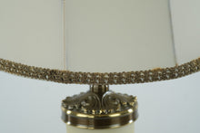 Load image into Gallery viewer, Alabaster and Brass Table Lamp