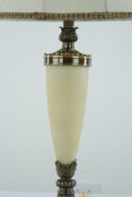 Load image into Gallery viewer, Alabaster and Brass Table Lamp