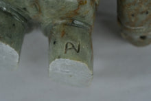Load image into Gallery viewer, Alaska Inuit Soapstone Carving Hunter Figure With Bowl Signed A 4 Inch