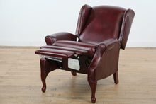 Load image into Gallery viewer, Alsace Burgundy Leather Wingback Recliner by Lane Furniture