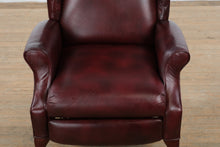 Load image into Gallery viewer, Alsace Burgundy Leather Wingback Recliner by Lane Furniture