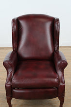 Load image into Gallery viewer, Alsace Burgundy Leather Wingback Recliner by Lane Furniture